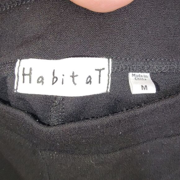 Habitat black pull on stretch ankle pants size Medium - Picture 4 of 5